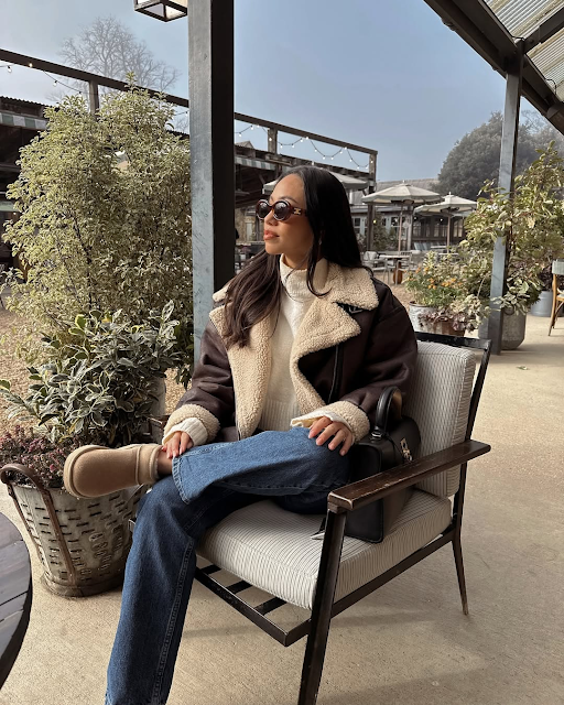 Sherpa Aviator Jacket Jeans